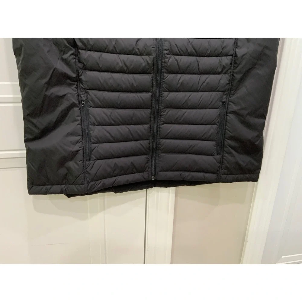 Tri Mountain Toray Puffer Vest Black Quilted Full‎ Zip Logo Mens 2XL